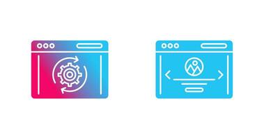 Recovery and Web Page Icon vector