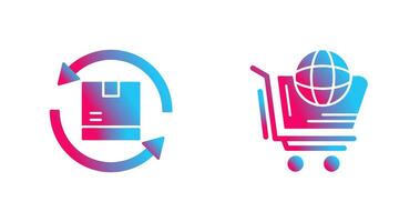 World Shopping and Product Icon vector