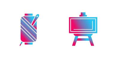 Needle and Easel Icon vector