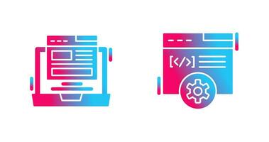 Layout and Development Icon vector