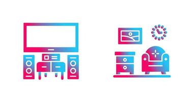 Home Theater and Living Room Icon vector