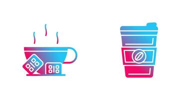 Hot Chocolate and Coffee Icon vector