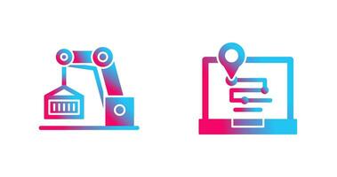 crane and placeholder Icon vector