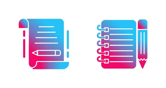 write and checklist Icon vector