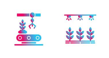 Conveyor and Irrigation  Icon vector