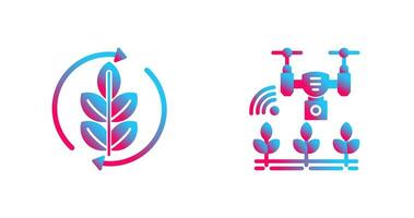 Agronomy and Smart Farm Icon vector