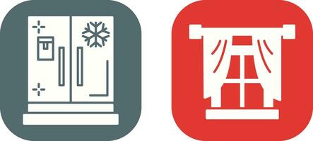 Window and Fridge Icon vector