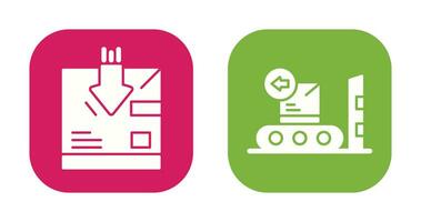 return and delivery Icon vector