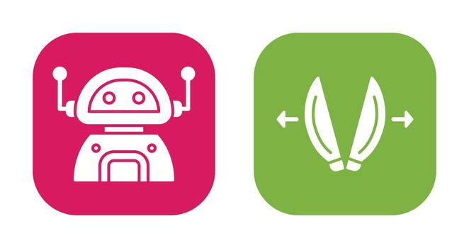 robot and playload Icon vector