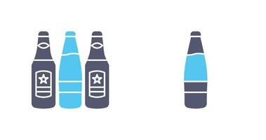 cerveza botellas y alcohol icono vector