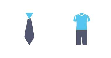 Tie and Pyjamas Icon vector