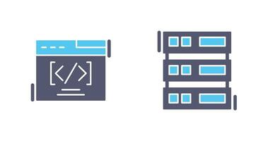 Web Coding ND Server Icon vector