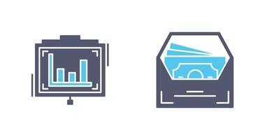 Presentation and Salary Icon vector