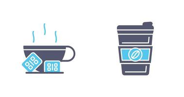 Hot Chocolate and Coffee Icon vector