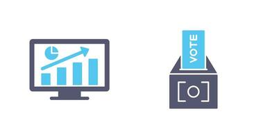 Statistics and Vote Icon vector
