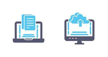 Document and Upload Icon vector