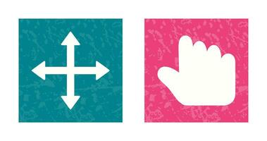 move and hold Icon vector