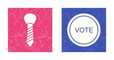 Tie and Vote Link Icon vector