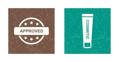 Approved and Creem Icon vector