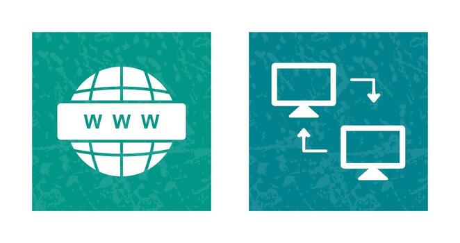 compartiendo sistemas y mundo amplio icono vector