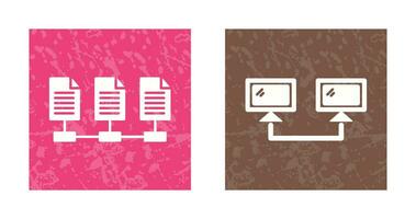 Connectesd Systems and Network Files Icon vector