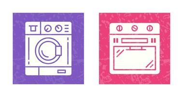 Washing Machine and Stove Icon vector