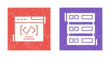 Web Coding ND Server Icon vector
