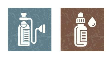 Oxygen and Dropper Icon vector