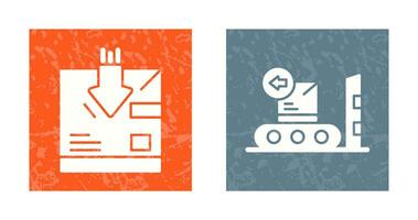 return and delivery Icon vector