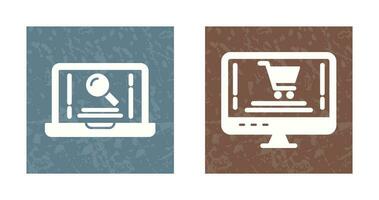 Search and Online Shopping Icon vector