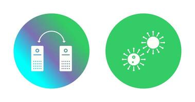 virus and network files  Icon vector