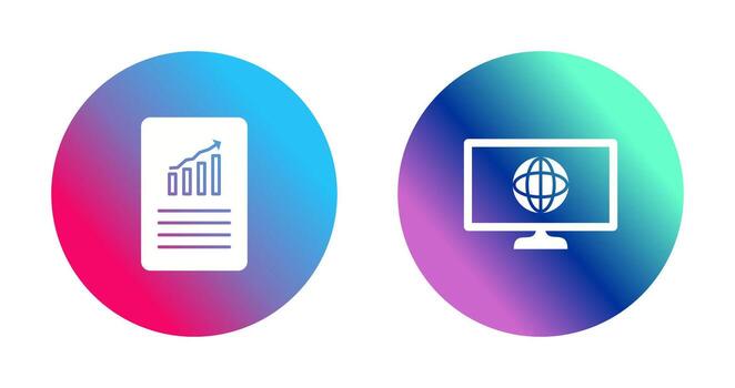 data files and weather global Icon vector