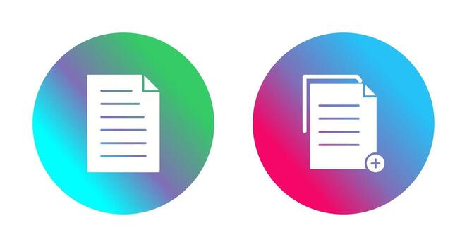 document and two files  Icon vector