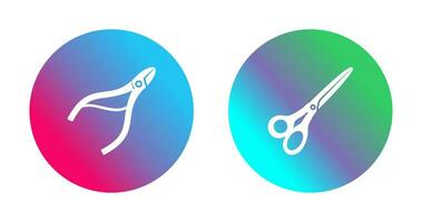 Nippers and Scissors Icon vector