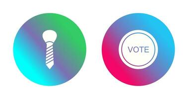 Tie and Vote Link Icon vector