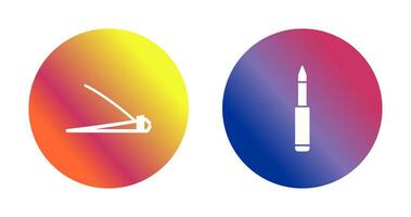 Nailcutter and  Eyeliner Icon vector