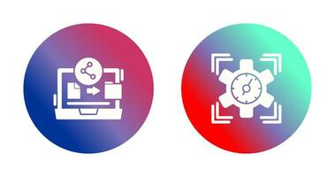 File Share and SEO Performance Icon vector