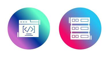 Web Coding ND Server Icon vector