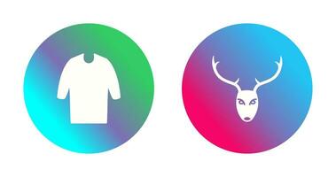 Casual Shirt and Animal Icon vector