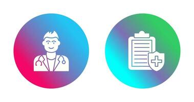 Doctor and Medical Protection Icon vector