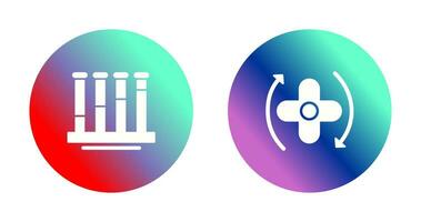 Communicating Vessels AND Rotate Icon vector