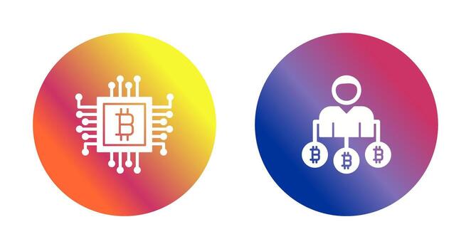 chip y usuario abajo icono vector