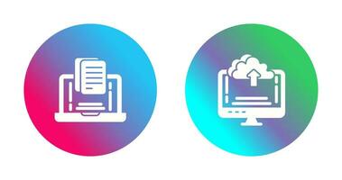 Document and Upload Icon vector