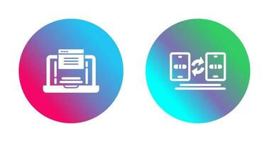 Website and Data Transfer Icon vector