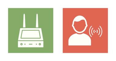 router and signal  Icon vector