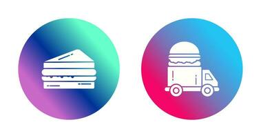 Sandwich and Fast Food Icon vector