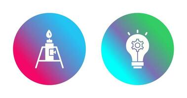 Burner and Idea Icon vector