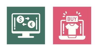 Currency Exchange and Buy Icon vector