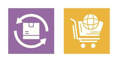 World Shopping and Product Icon vector