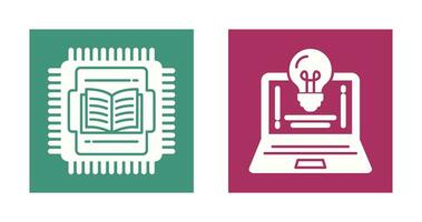 Cpu and Lamp Icon vector